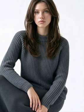 Mabelinda Cozy Gray Women's Sweater